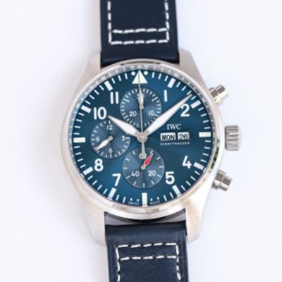 IWC Pilot Chronograph  69385 Movement Blue Dial 43mm Watch